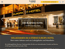 Tablet Screenshot of europa-hotel.com